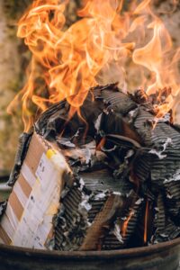 Lithium ion battery fire